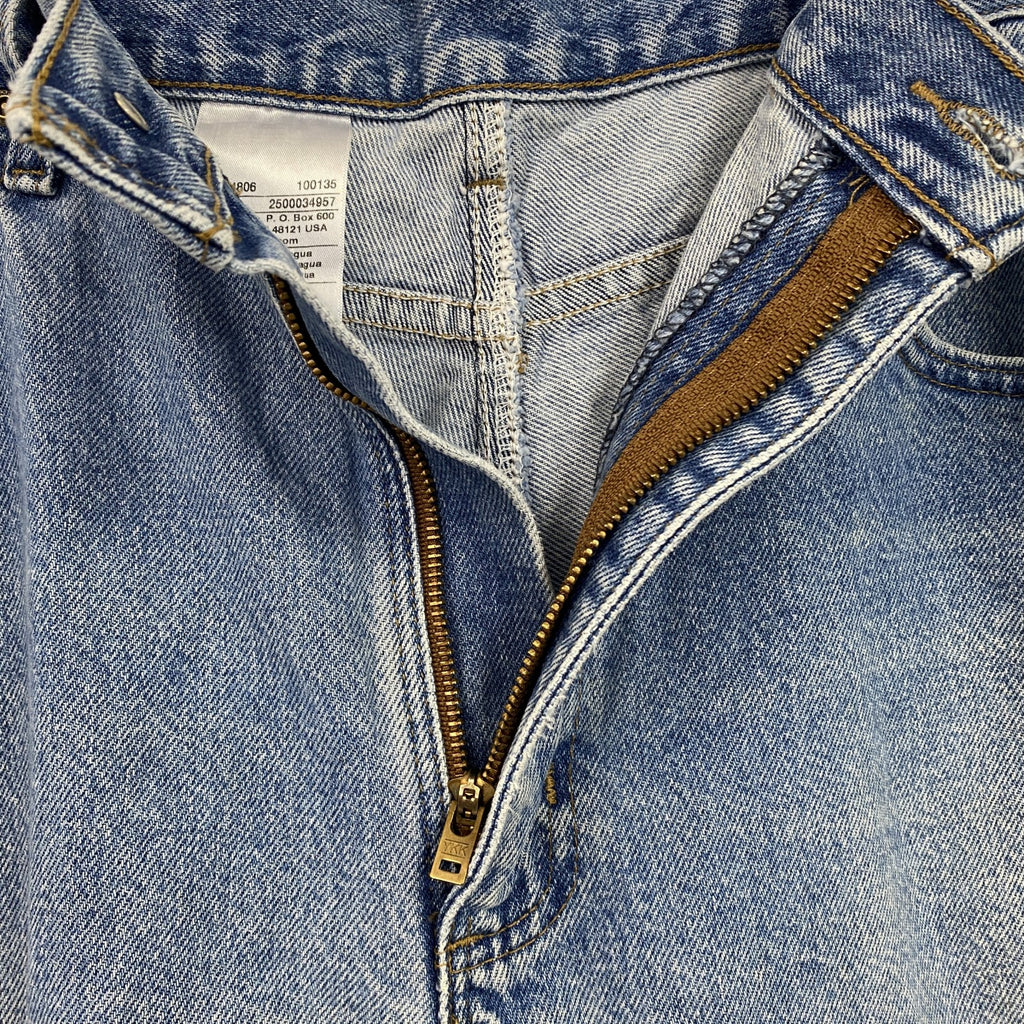Carhartt　カーハート　デニムパンツ　ジッパーフライ　レザーパッチ　インディゴ　W38