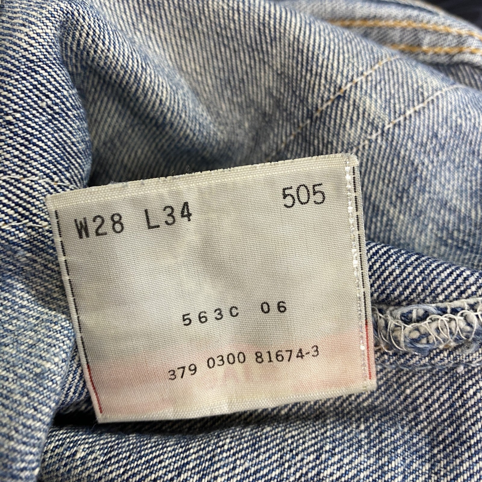 Levi's　リーバイス　505-03　デニムパンツ/ジーンズ　ジップフライ　インディゴ　W28サイズ