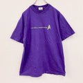 90s　Hanes　ヘインズ　半袖Tシャツ　ヴィンテージ　シングルステッチ　紫　パープル　Lサイズ