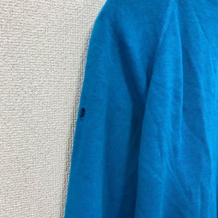 80s　Hanes　ヘインズ　スウェット/トレーナー　ヴィンテージ　ラグランスリーブ　青　ブルー　Mサイズ