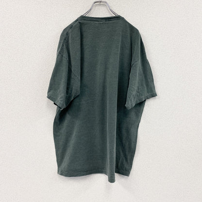 ～90s　anvil　アンヴィル　半袖プリントTシャツ　カプセルプリント　アーチプリント　3連プリント　カーキ　XLサイズ　