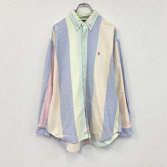 Ralph　Lauren　ラルフローレン　ボタンダウンシャツ　クレイジーストライプ　クレイジーパターン　XLサイズ