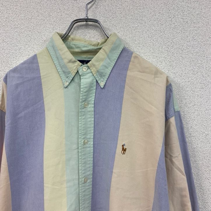 Ralph　Lauren　ラルフローレン　ボタンダウンシャツ　クレイジーストライプ　クレイジーパターン　XLサイズ