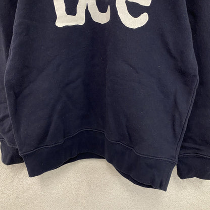 Lee　リー　スウェットパーカー/フーディー　デカロゴ　紺　ネイビー　Mサイズ