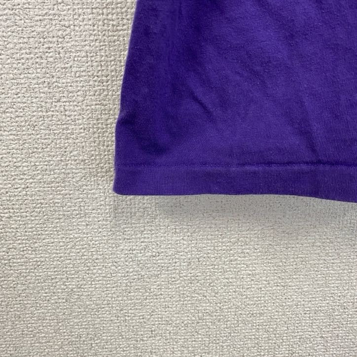 90s　Hanes　ヘインズ　半袖Tシャツ　ヴィンテージ　シングルステッチ　紫　パープル　Lサイズ