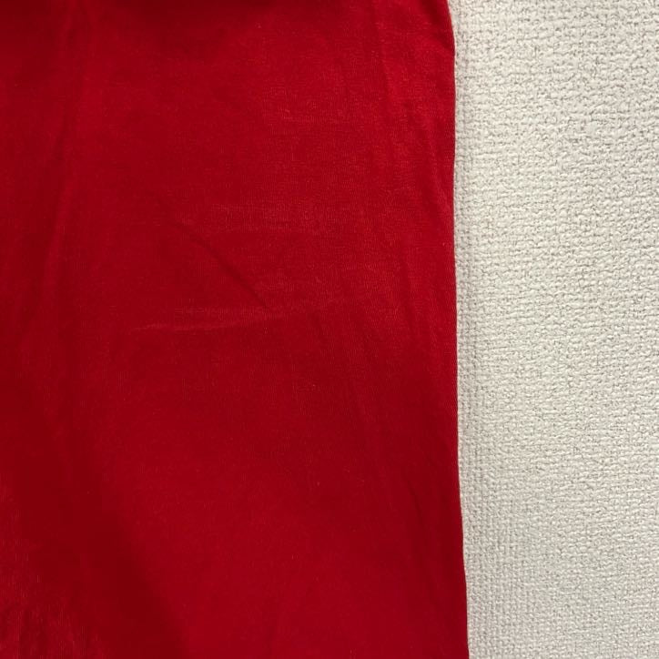古着 used　adidas アディダス　半袖プリントTシャツ　NHL　ホッケー　カナダ　ワンポイントロゴ　赤　レッド　Lサイズ