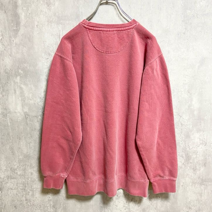 古着　used　COMFORTCOLORS　セントオーガスティン　長袖プリントスウェット　トレーナー　ピンク　Sサイズ