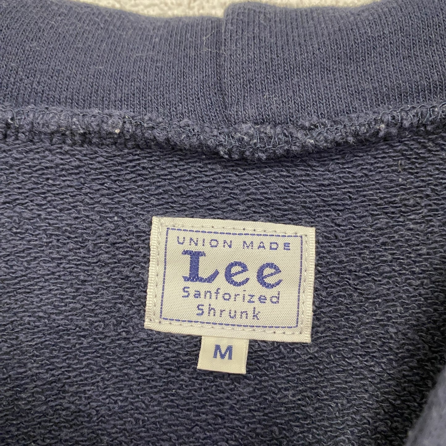 Lee　リー　スウェットパーカー/フーディー　デカロゴ　紺　ネイビー　Mサイズ