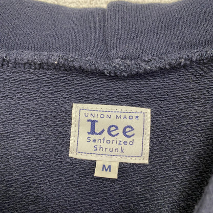 Lee　リー　スウェットパーカー/フーディー　デカロゴ　紺　ネイビー　Mサイズ