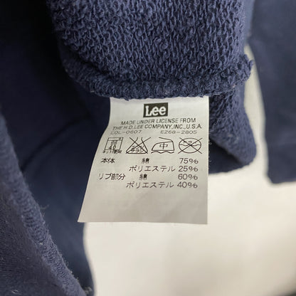 Lee　リー　スウェットパーカー/フーディー　デカロゴ　紺　ネイビー　Mサイズ