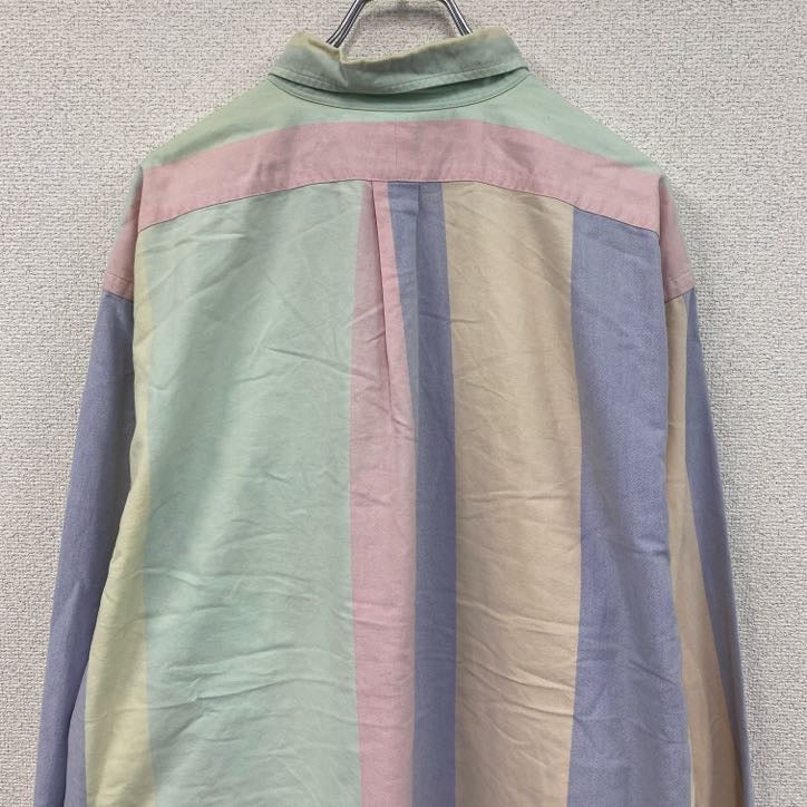 Ralph　Lauren　ラルフローレン　ボタンダウンシャツ　クレイジーストライプ　クレイジーパターン　XLサイズ