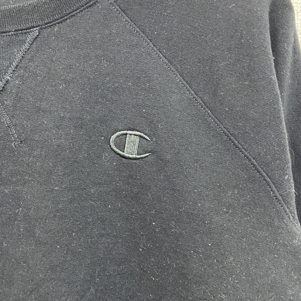champion　チャンピオン　スウェット/トレーナー　ロゴ刺繡　黒　ブラック　Lサイズ