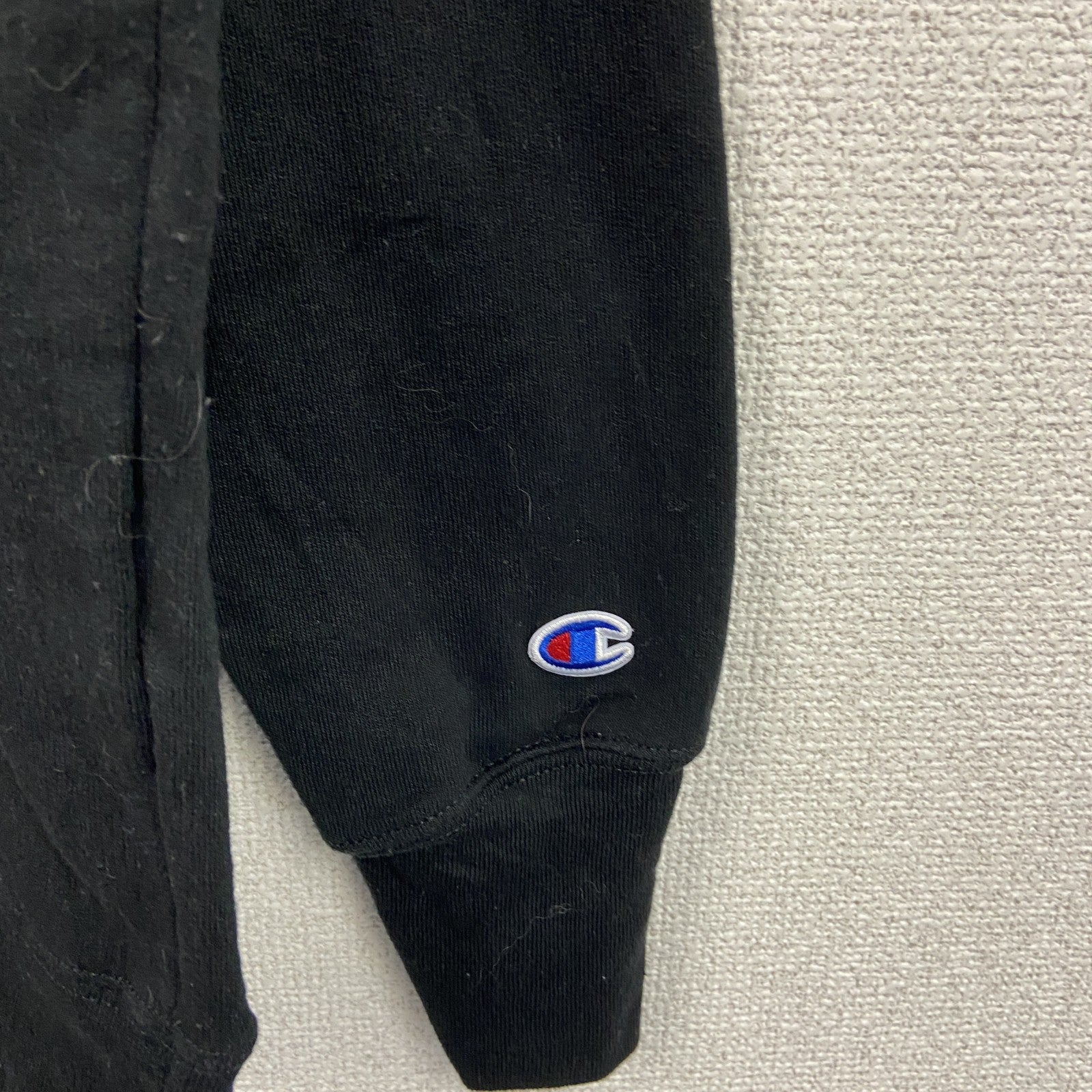 champion　チャンピオン　スウェット/トレーナー　ロゴ刺繡　黒　ブラック　Lサイズ