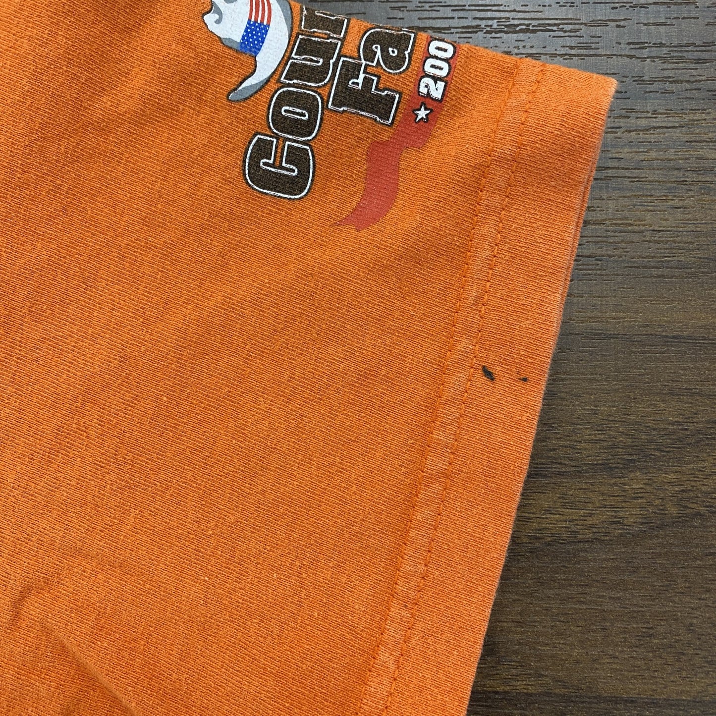 DELTA　HOOTERS　フーターズ　半袖プリントTシャツ　企業T　オレンジ　Lサイズ