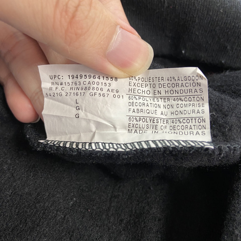 champion　チャンピオン　スウェット/トレーナー　ロゴ刺繡　黒　ブラック　Lサイズ