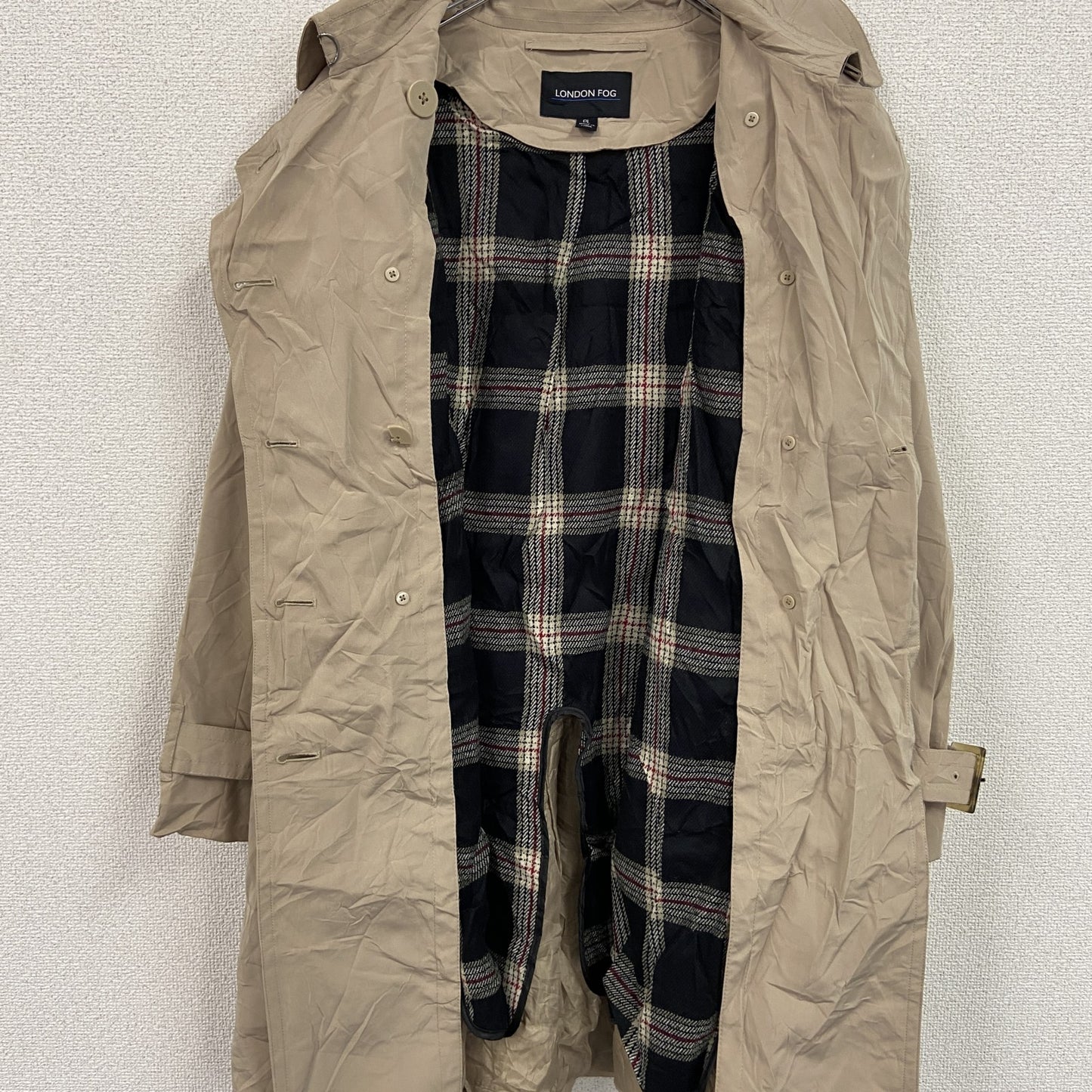 LONDON FOG　ロンドンフォグ　トレンチコート　ベージュ　Lサイズ