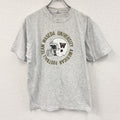 Premium　プレミアム　半袖プリントTシャツ　カレッジ　霜降りグレー　Lサイズ