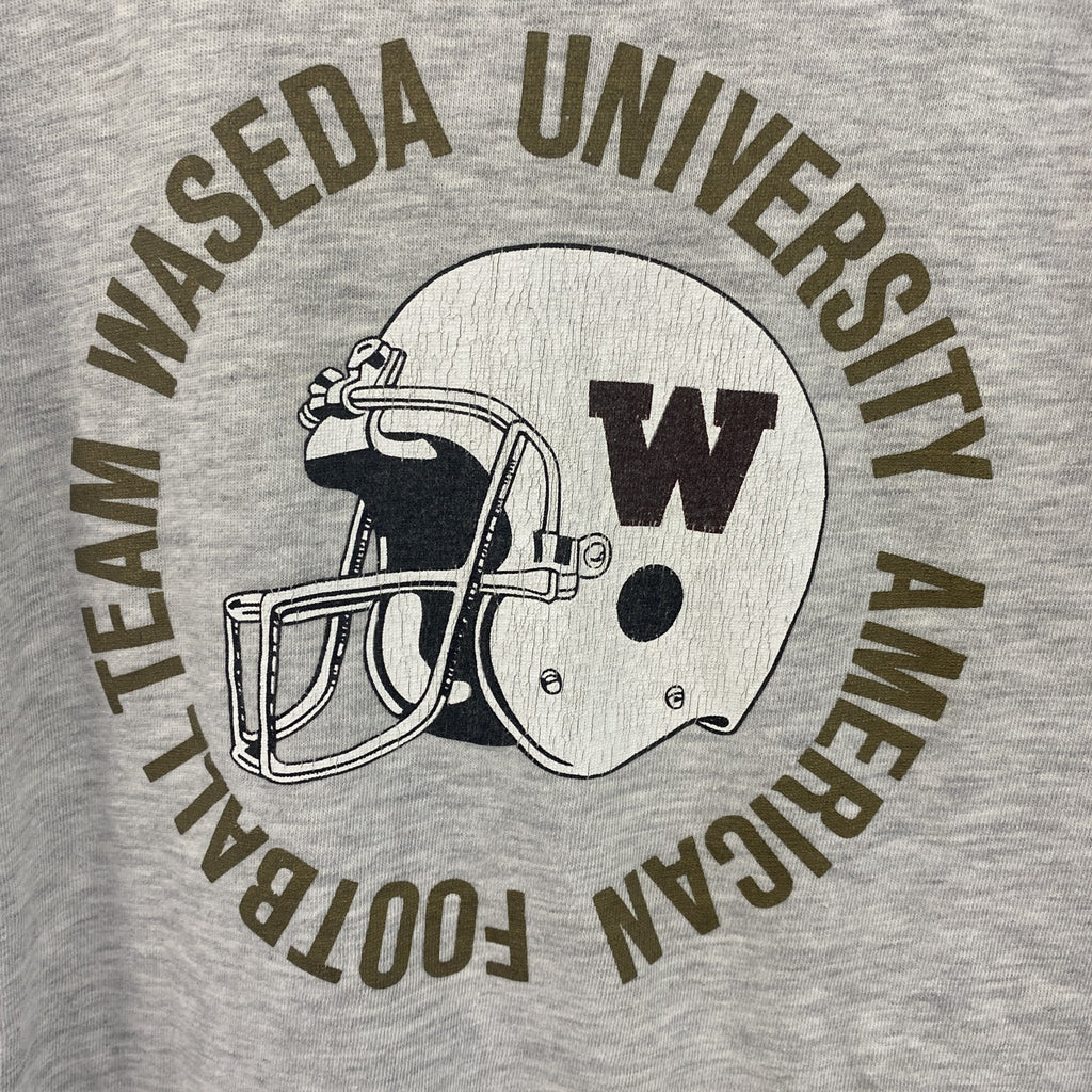Premium　プレミアム　半袖プリントTシャツ　カレッジ　霜降りグレー　Lサイズ