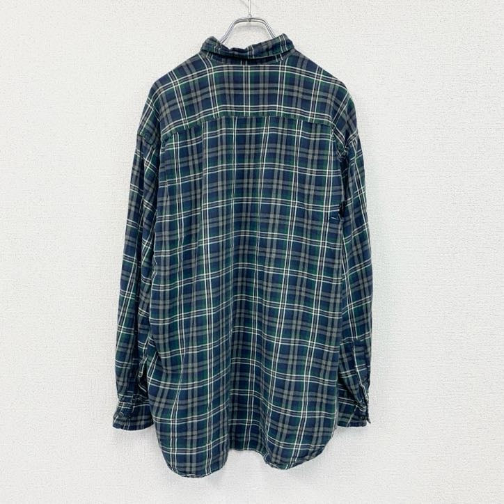 90s　OLD GAP　オールドギャップ　長袖ボタンダウンシャツ　ネルシャツ　白タグ　ヴィンテージ　Lサイズ