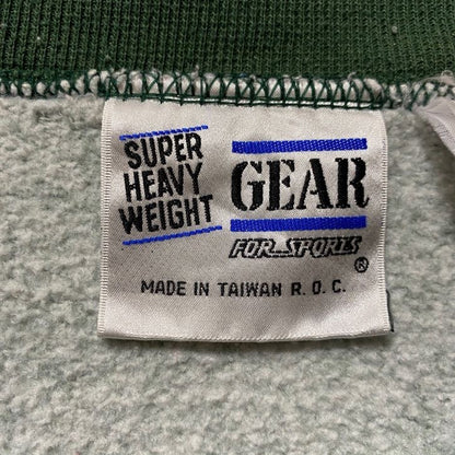 古着 used　GEAR FORSPORTS　長袖カレッジプリントスウェット　トレーナー　WILLIAM&MARY　緑　Lサイズ