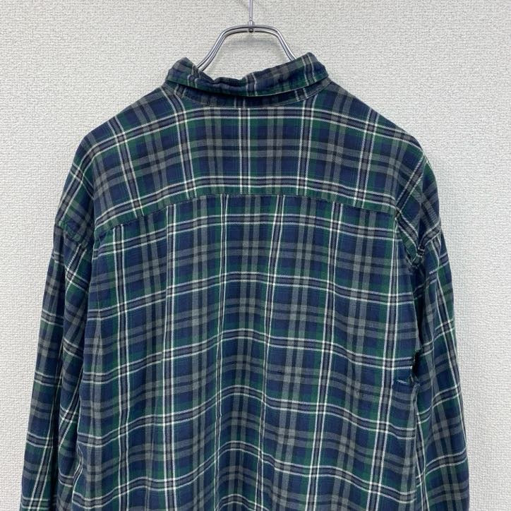 90s　OLD GAP　オールドギャップ　長袖ボタンダウンシャツ　ネルシャツ　白タグ　ヴィンテージ　Lサイズ