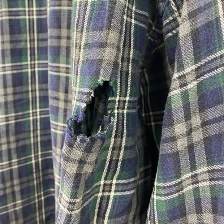 90s　OLD GAP　オールドギャップ　長袖ボタンダウンシャツ　ネルシャツ　白タグ　ヴィンテージ　Lサイズ