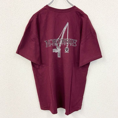 古着 used　Champion チャンピオン　半袖バックプリントTシャツ　NORTHSIDE　ビックシルエット　XLサイズ