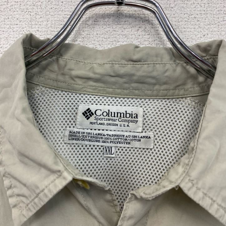Columbia　コロンビア　PEG フィッシングシャツ　グレージュ　2XLサイズ