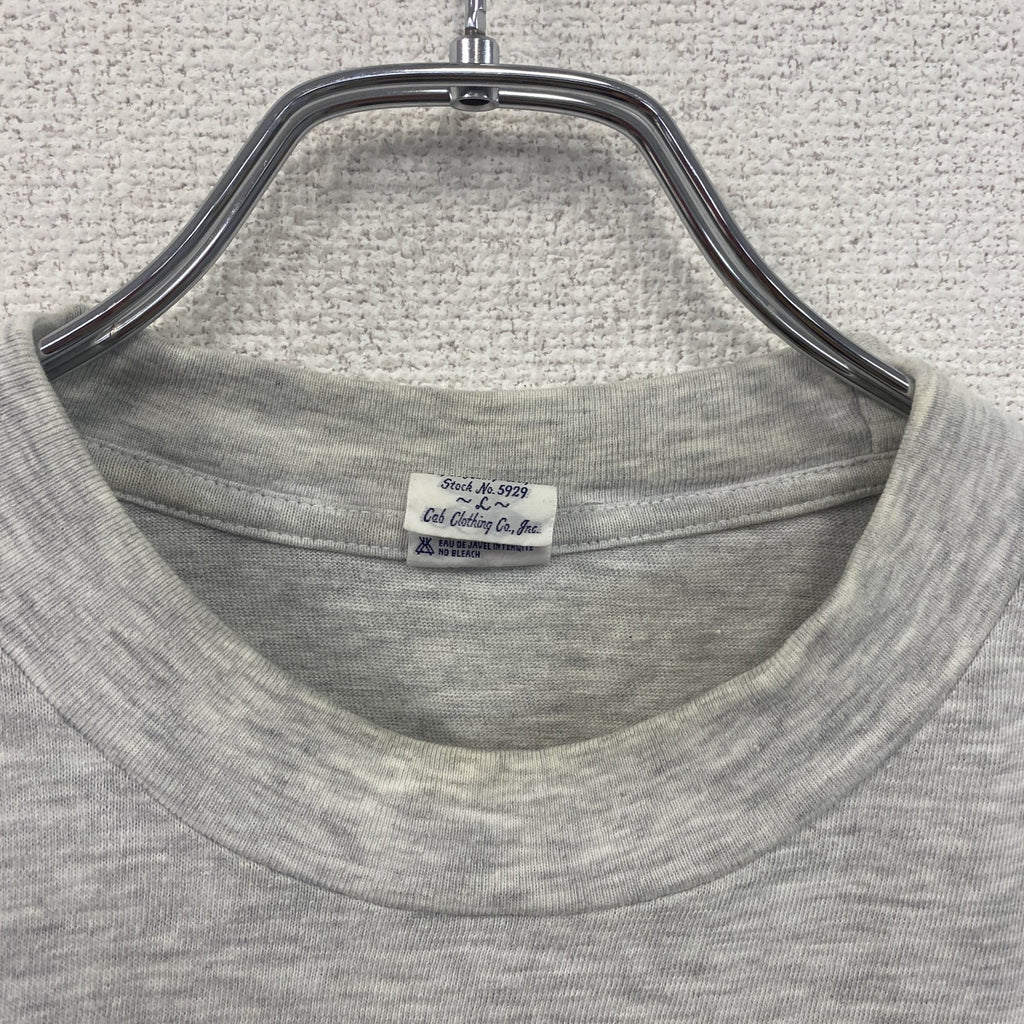 Premium　プレミアム　半袖プリントTシャツ　カレッジ　霜降りグレー　Lサイズ