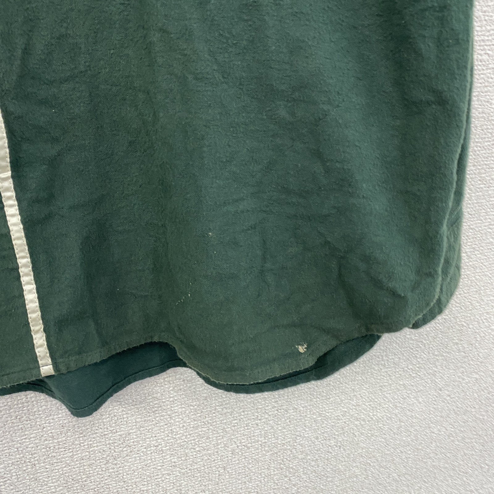 VISION STRRET WEAR　ヴィジョンストリートウェア　長袖ベースボールネルシャツ　緑　グリーン　Mサイズ