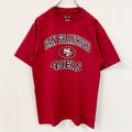 古着 used　NFL　TEAM APPAREL　半袖プリントTシャツ　サンフランシスコ・フォーティナイナーズ　赤　Mサイズ