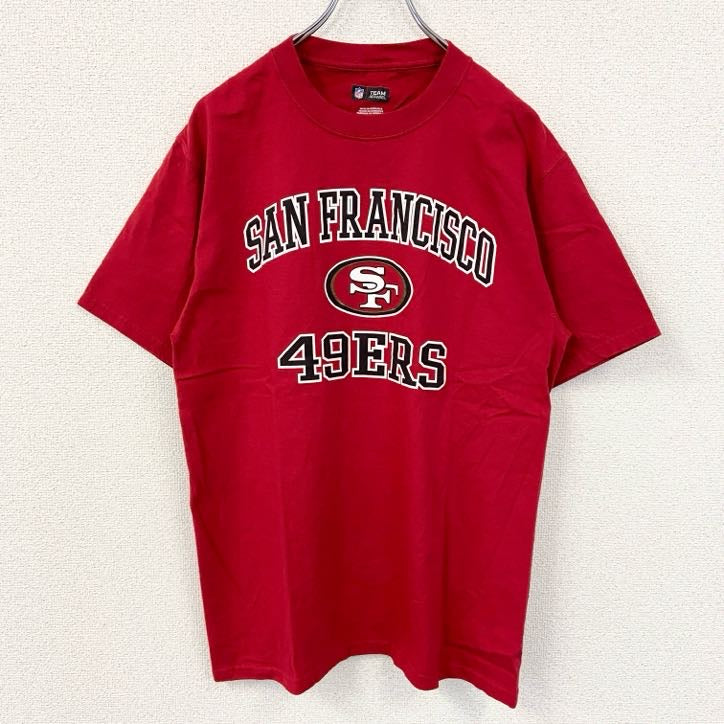 古着 used　NFL　TEAM APPAREL　半袖プリントTシャツ　サンフランシスコ・フォーティナイナーズ　赤　Mサイズ