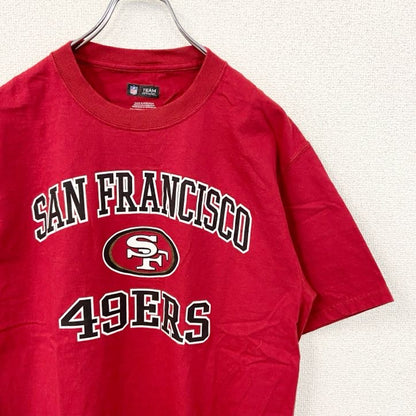 古着 used　NFL　TEAM APPAREL　半袖プリントTシャツ　サンフランシスコ・フォーティナイナーズ　赤　Mサイズ