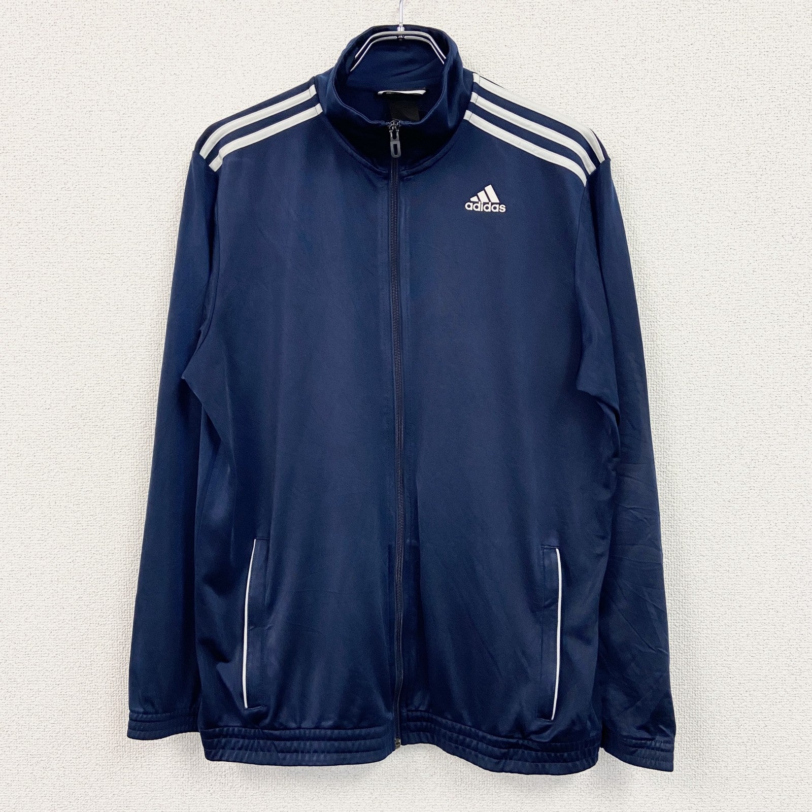 adidas　アディダス　トラックジャケット/ジャージ　紺　ネイビー