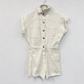 ZARA　ザラ　オールインワン/サロペット　アイボリー　Mサイズ