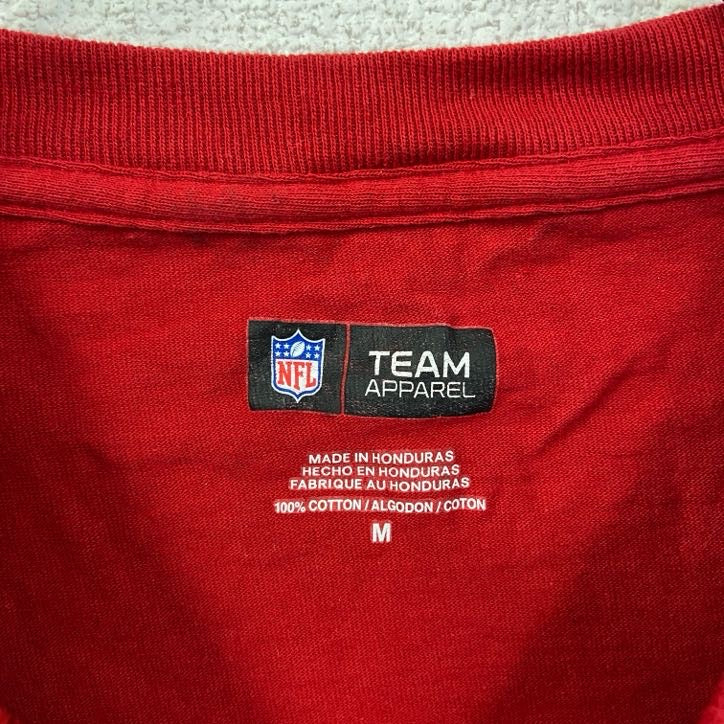 古着 used　NFL　TEAM APPAREL　半袖プリントTシャツ　サンフランシスコ・フォーティナイナーズ　赤　Mサイズ