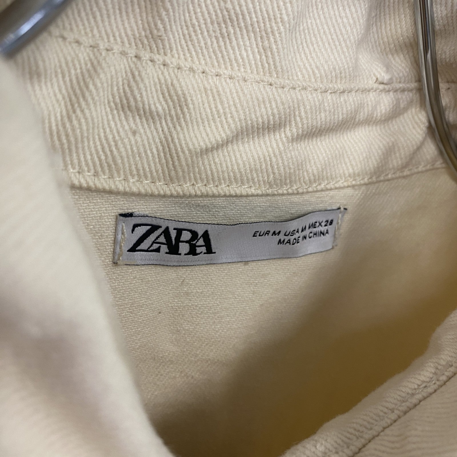 ZARA　ザラ　オールインワン/サロペット　アイボリー　Mサイズ