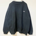 古着 used　Reebok リーボック　長袖ワンポイントロゴデザインスウェット　トレーナー　クルーネック　黒　XLサイズ