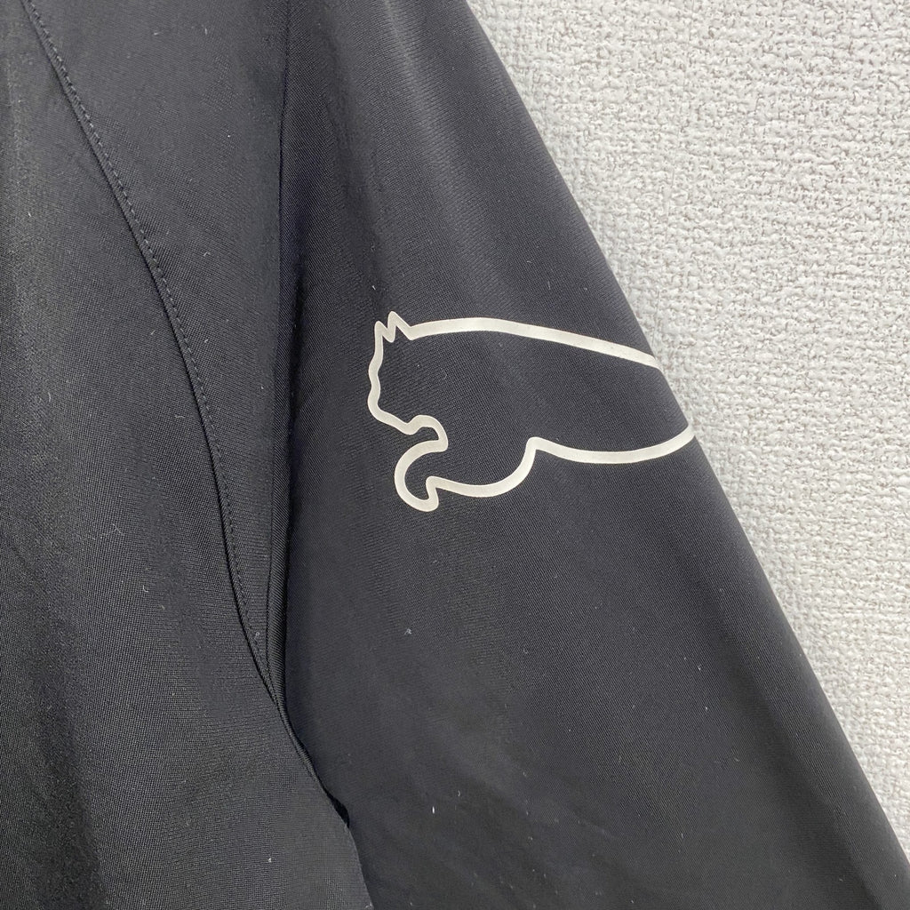 puma　プーマ　トラックジャケット/ジャージ　刺繍ロゴ　黒　ブラック　Lサイズ