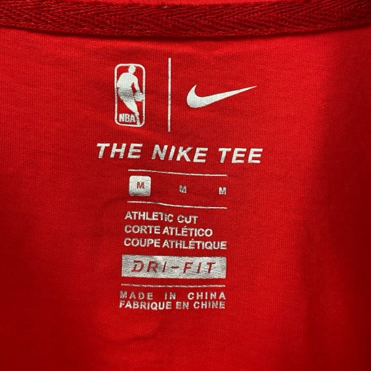 古着 used　NIKE ナイキ　NBA　トロント・ラプターズ　LEONARD レナード　半袖プリントTシャツ　レッド　Mサイズ