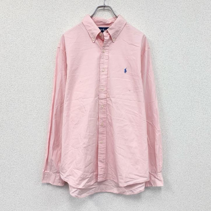 Ralph Lauren　ラルフローレン　ボタンダウンシャツ　ピンク　XLサイズ