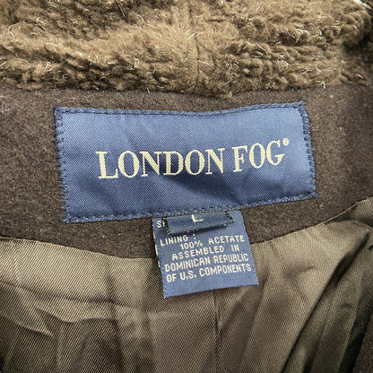LONDON FOG　ロンドンフォグ　ウールコート　茶色　ブラウン　Lサイズ