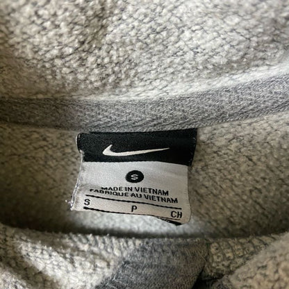 古着 used　NIKE ナイキ　長袖フルジッププリントデザインパーカー　スウェットフーディ　グレー　前ポケット　Lサイズ