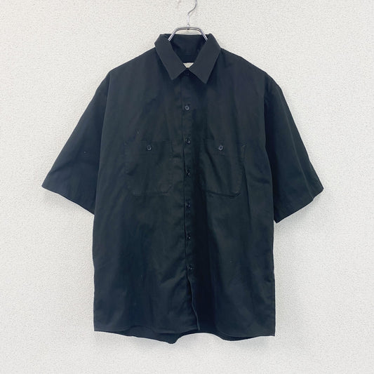 BEAMS　ビームス　半袖ワークシャツ　黒　ブラック　Mサイズ