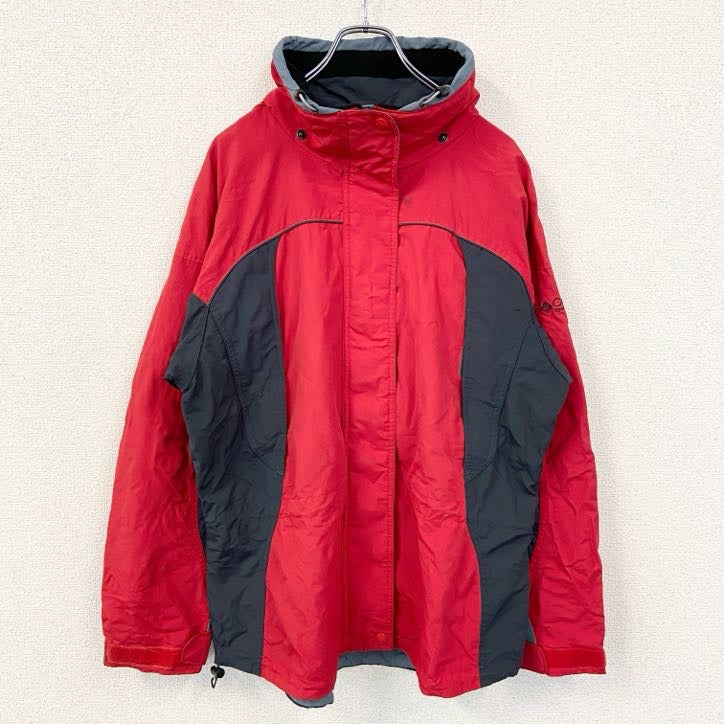 古着 used　Columbia コロンビア　長袖ナイロンジャケット　マウンテンパーカー　赤　レッド　アウトドア　Lサイズ