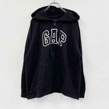 GAP　ギャップ　フルジップスウェットパーカー/フーディー　黒　ブラック　2XLサイズ
