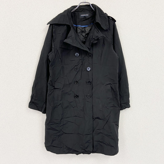 LONDON FOG　ロンドンフォグ　トレンチコート　黒　ブラック　XLサイズ