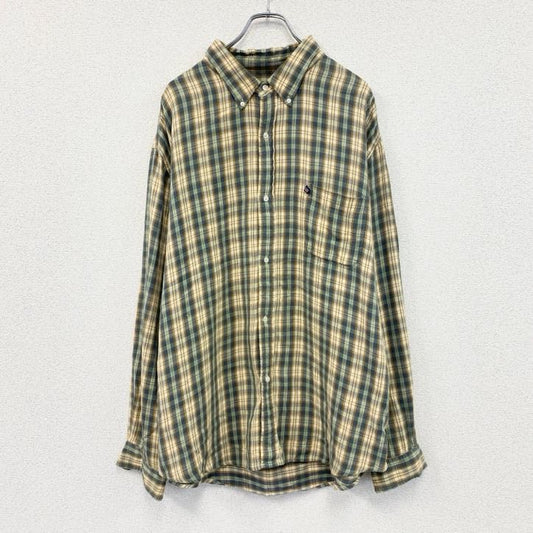 00s　Ralph　Lauren　ラルフローレン　ネルシャツ　ボタンダウンシャツ　チェック柄　マルチカラー　2XLサイズ