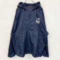 古着 used　HARRITON　長袖ナイロンプルオーバー　ハーフジップパーカー　ワンポイント・バックプリント　XXLサイズ