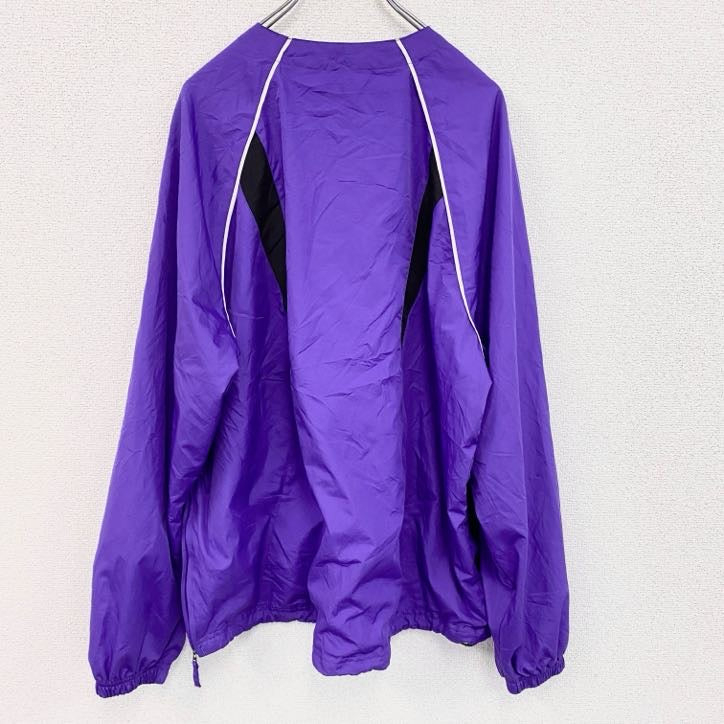 ～90s　Holloway　ハーフジッププルオーバージャケット　ヴィンテージ　紫　パープル　Lサイズ